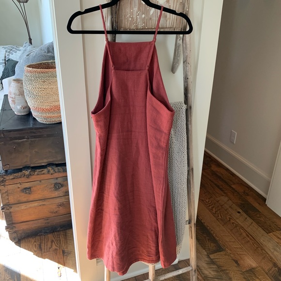 Mod Ref Rust Linen Dress - Picture 6 of 10